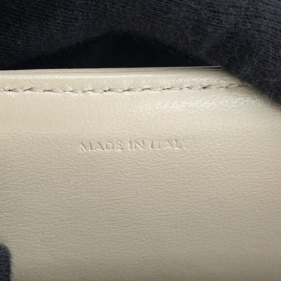 CELINE Matelasse Mono Chrome Chainshoulder Bag Leather Greige 111273 - Picture 13 of 15